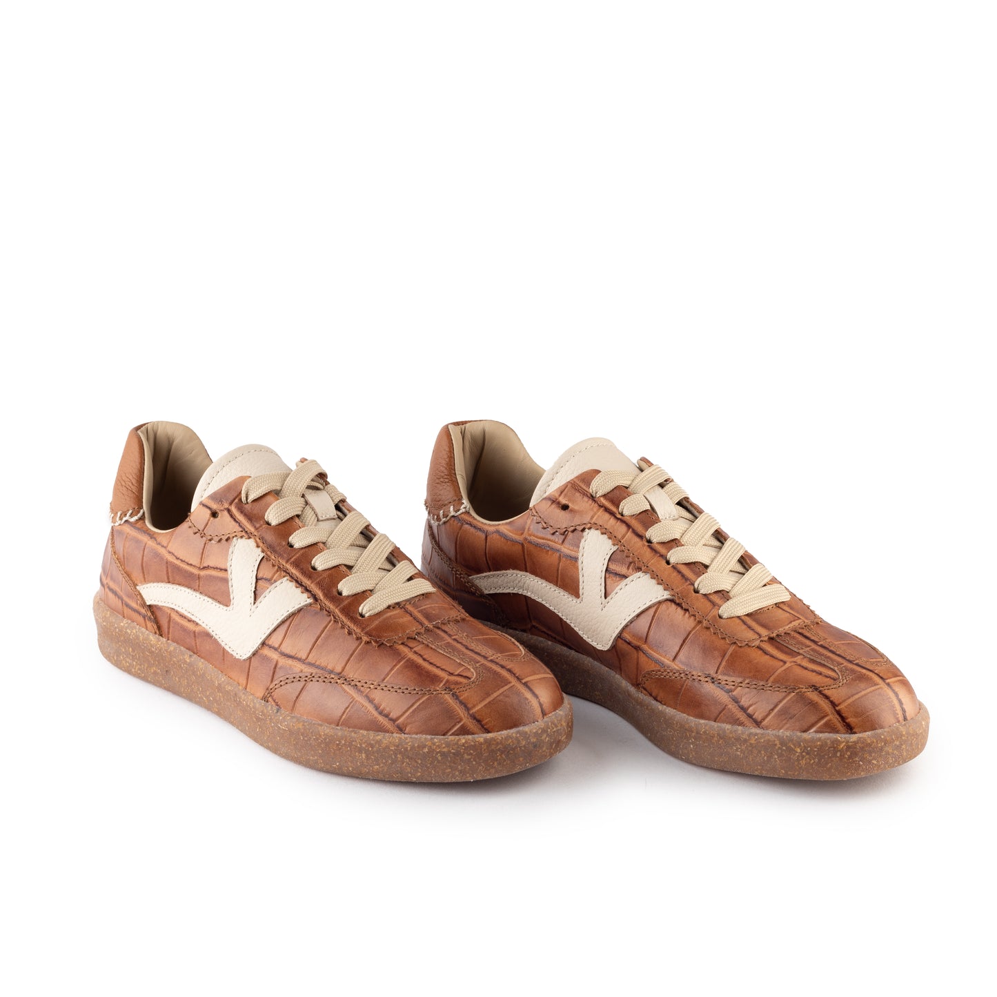 ZAPATILLA NINA - CROCO CAMEL