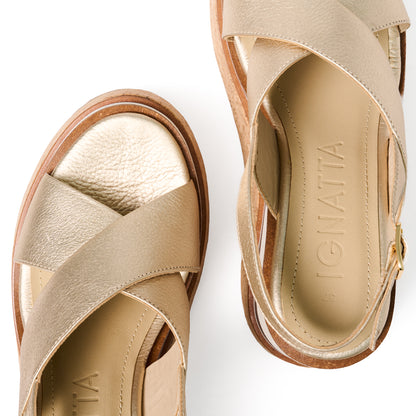 SANDALIA CONNIE | CHAMPAGNE