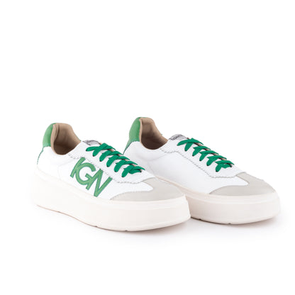 ZAPATILLA ILARIA | BLANCO/VERDE