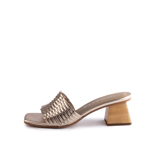 SANDALIA LISA MIDI | CHAMPAGNE