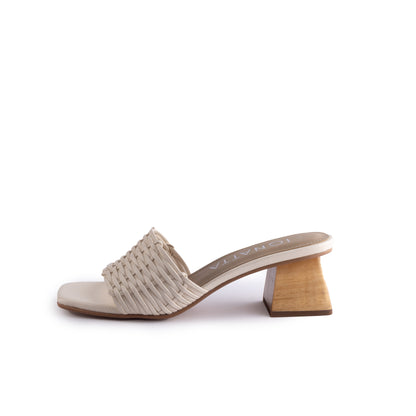 SANDALIA LISA MIDI | HUESO